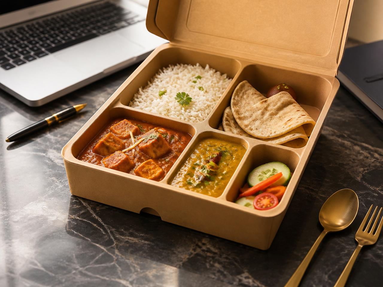 Premium vegetarian office lunch boxes